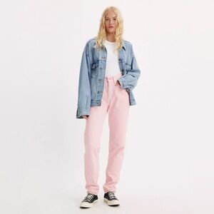 Levi's Premium pink 26x30 80S MOM WOMEN'S JEANS valentines
